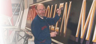 Brendan Quigley at work Brendan Quigley at work